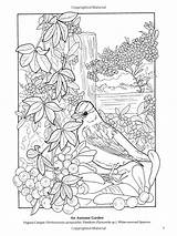 Coloring Pages Garden Flower Book Books Visit Printable Adult Colouring Dover Soffer Ruth Nature Amazon Print Gardening sketch template