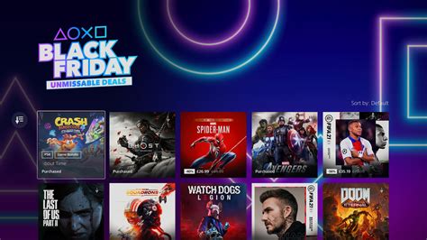 ps  lists black friday sale  ps store   deals section  push square