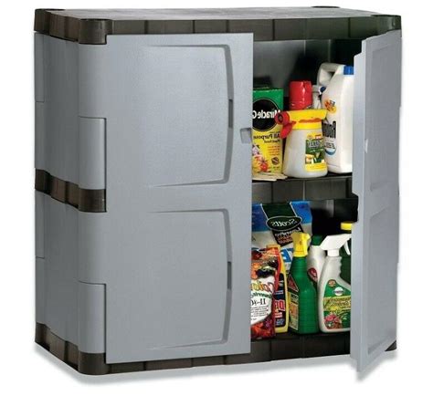rubbermaid double door storage cabinet base
