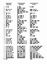 Morse Alphabet sketch template