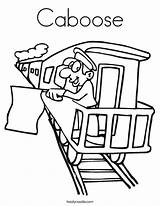 Coloring Caboose Train Pages Conductor Drawing Csx Print Printable Getcolorings Getdrawings Color Outline Twistynoodle sketch template