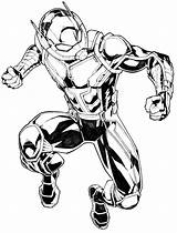 Ant Man Coloring Pages Marvel sketch template