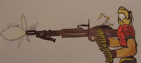 simple sketch heavy machine gun    wimbleton  deviantart