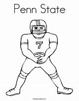 Penn State Coloring Built California Usa Football sketch template