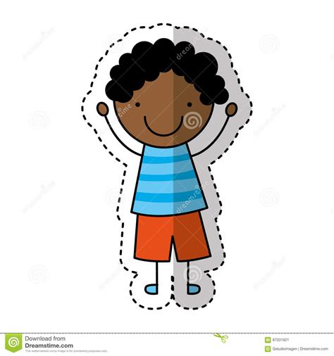 boy drawing isolated icon stock vector illustration  icon