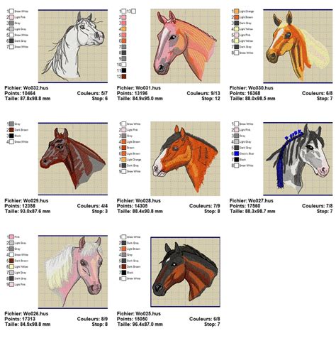 oesd  horses  embroidery designs