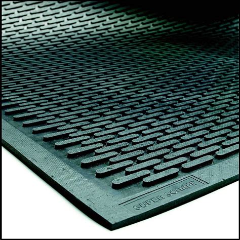 super scrape door mat  slip outdoor rubber mat