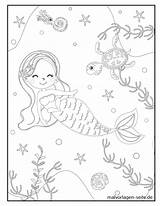 Meerjungfrau Malvorlagen Zeemeermin Ausmalbilder Meerjungfrauen Verbnow Topkleurplaat Fröhlich Bildes Setzt öffnet Durch sketch template
