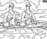Rowing Ausmalbilder Remo Wettbewerb Ruderer Zwei Disfruta sketch template