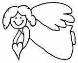 Angel Coloring Pages Cliparts Guardian Printable Outline Clipart Heart Angels Drawings Templates Cartoon Attribution Forget Link Don Draw sketch template