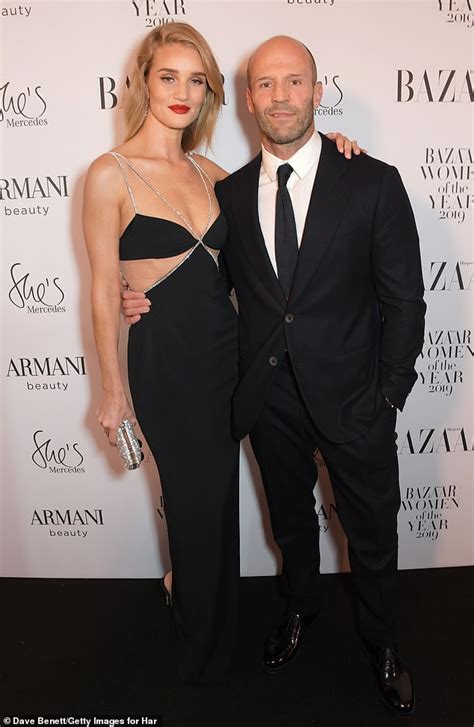 Rosie Huntington Whiteley And Jason Statham Arrive For Harper S Bazaar