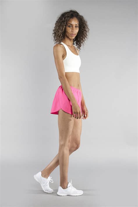 Women S Hot Pink 1 Elite Split Shorts Boa