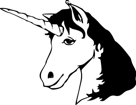 printable unicorn head silhouette printable word searches