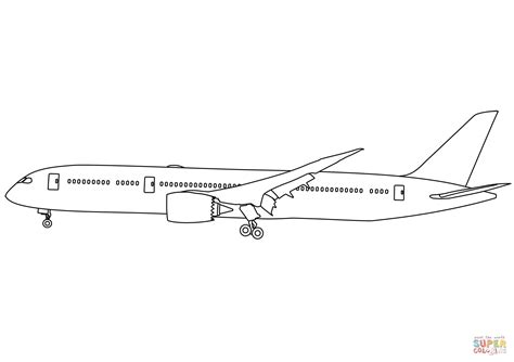 boeing airplane pages printable coloring pages