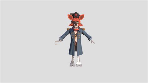 captain foxy fnaf vr help wanted download free 3d model by
