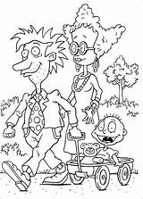 Coloring Rugrats Pages Printable Cartoon Color Sheets Pickles Print Book Colouring Kids Tommy Character Sheet Ausmalbilder Cartoons Characters Printables Mercedes sketch template