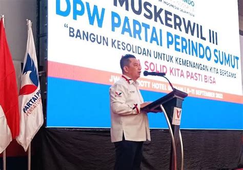 Muskerwil Iii Perindo Sumut Mahyudin Rapatkan Barisan Untuk Menang Di