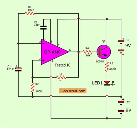 op amp ic tester circuit