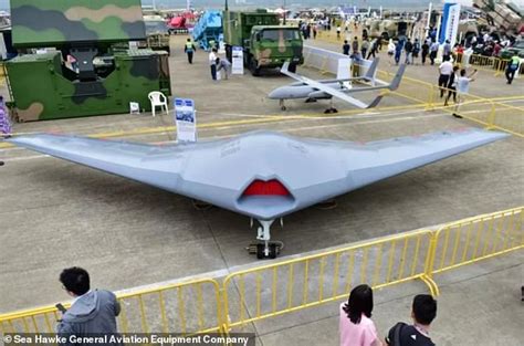 china releases  footage   stealth spy drone daily mail