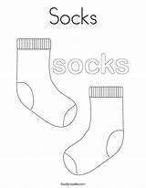 Socks Coloring Sock Pages Template Kids Worksheet Twistynoodle Noodle Book Drawing Pair Built California Usa Twisty sketch template