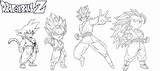 Goku Coloring Transformation Pages Transformations Saiyan Various Printable Super sketch template