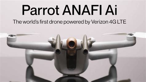 parrot verizon  skyward bring   lte connected drone    market lidar news