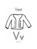 Vest Coloring Template Print Change Twistynoodle Built California Usa sketch template