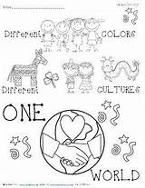 Diversity Cultural Bookmarks sketch template