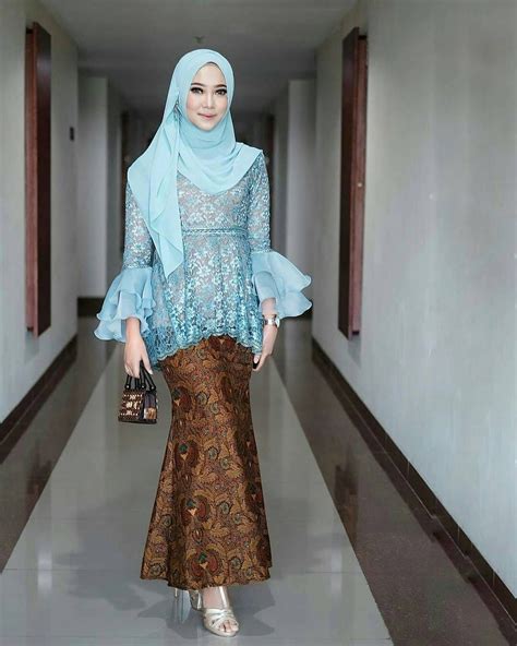 atsiskahelen bridesmaid  blue model kebaya kebaya hijab fashion