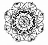 Mandala Coloring Pages Flower Online Paint Beautiful sketch template