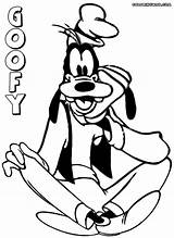 Goofy Coloring Pages Print Colorings Cartoon sketch template