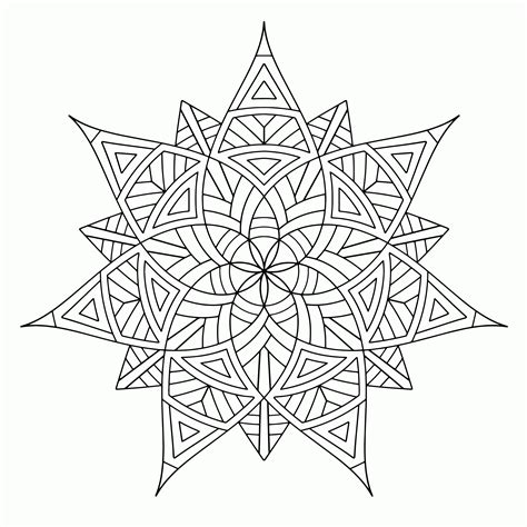cool geometric design coloring pages coloring home
