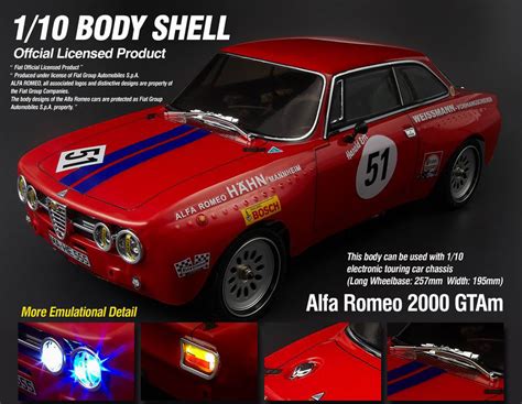 killerbody alfa romeo 2000 gtam rc cars rc parts and rc accessories