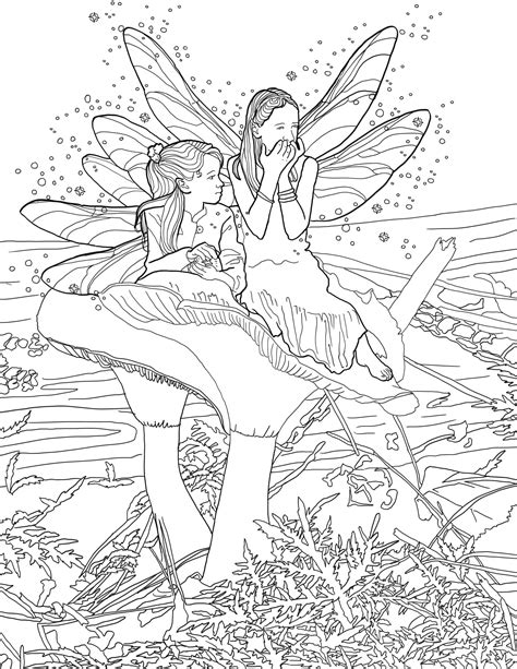 fairies  coloring pages  coloring pages  adults etsy