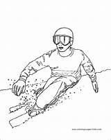 Coloring Pages Skiing Sporty Zimní Omalovánky Pro Printable Kids Sports Creative Nápady Inspirace Cz Návody Sport Učitele Všechny Rodiče Rádi sketch template
