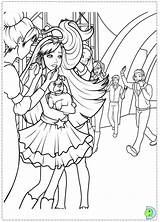 Coloring Popstar Princess Barbie Pages Dinokids Close Print Coloringbarbie Popular sketch template