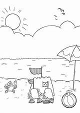 Beach Coloring Kids Pages Printable Sheets Colouring Summer Activity Color Slide Drawing Items Bestcoloringpagesforkids Reunion Family Boys Preschool Print Getdrawings sketch template