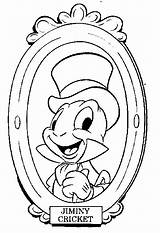 Pinocchio Grillo Jiminy Pinokio Coloriage Pinocho Disney Kolorowanki Grilo Bilderrahmen Dessin Pepito Falante Colorir Coloriages Parlante Cuento Laminas Colorier Fata sketch template