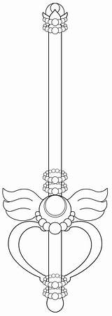 Sailor Moon Wand Coloring Pages sketch template
