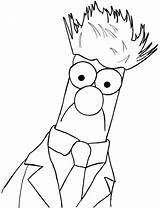 Beaker Muppets Muppet Cartoon Drawinghowtodraw sketch template
