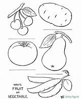 Vegetables Coloring Pages Color Food Fruits Printable Vegetable Fruit Preschool Colouring Kids Animal Clipart Sheets Raisingourkids Print Library Pre Popular sketch template