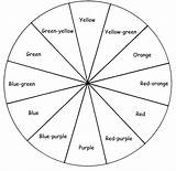 Color Wheel Worksheet Blank Theory Secondary Worksheets Worksheeto Via sketch template