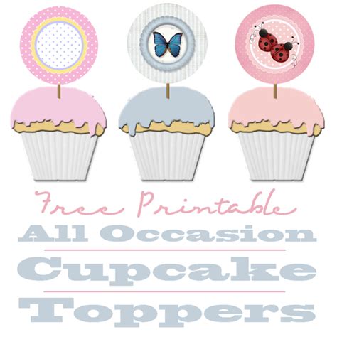 printable birthday cupcake toppers hubpages