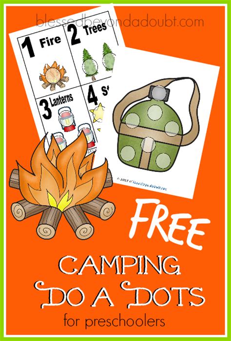 camping theme printables printable templates