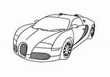 Coloring Bugatti sketch template