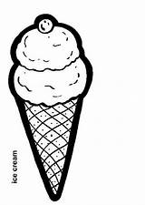 Ice Cream Coloring Pages Printable Cone Drawing Letter Kids Clipart Mickey Mouse Printablee Library Via Edupics Popular Large sketch template