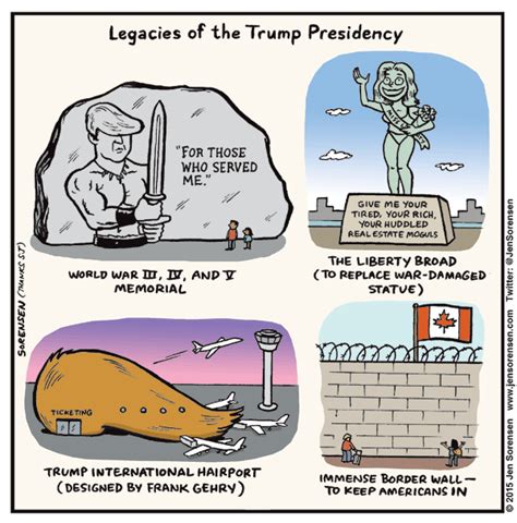 legacies of the trump presidency donald trump cartoon