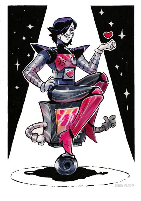 undertale mettaton art by nostalgia phantom on tumblr