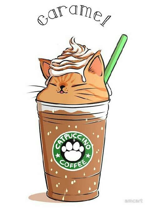 Cat Starbucks Dessin Kawaii Animaux 365 Dessins Kawaii Dessin Chaton
