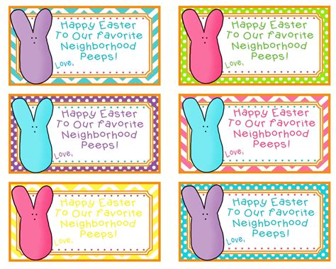 printable easter bunny  tags  printable easter  tags